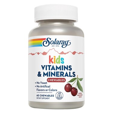 Solaray Kids Vitamins &amp; Minerals Chewables, Pack of 60's