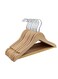 East 10 Piece Kid Nursery Wood Hangers, 360 Degree Swivel Hook Non Slip Coat Hanger for Coats, Suits, Pants and Jackets, Natural 19.05x32cm