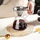 1CHASE Borosilicate Heat Resistant Glass Coffee Server Pot with Filter For Pour Over Coffee Maker 500 ML