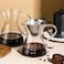 1CHASE Borosilicate Heat Resistant Glass Coffee Server Pot with Filter For Pour Over Coffee Maker 500 ML