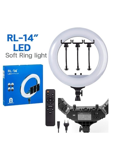 Portable LED Ring Light with Remote Control for Content Creation