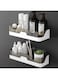 BLYPHOO Shower Caddy Adhesive Shower Shelf for Bathroom 2 Pack: Premium Bathroom Wall Organizer - No Drilling Shower Organizer - Adhesive Kitchen Storage Rustproof Storage Rack