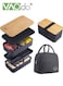 Bento Lunch Box with Bag with Divider and Utensils Lunch Containers Stackable Microwaveable Thermal Lunch Box 1200ml