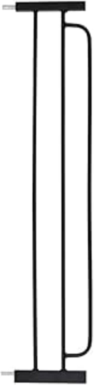 The Moon Brand Secura Baby Safety gate extension- 20cm  Easy Install-Extra Wide metal extender   Child safety and pet protection -Perfect fit, durable and adjustable width-Ideal for stair Case &ndash; Black