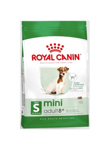 Royal Canin Shn Mini Adult 8+ 2 Kg Size Health Nutrition Dog Food, Multicolor, 02RCMM+82, Mini Adult 8+ Dog Dry Food