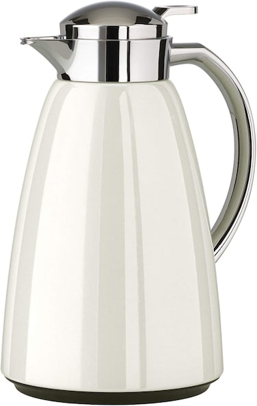 Emsa Campo Vacuum Flask 1L – Stainless Steel, Chrome, 100% Leak-Proof, Quick-Tip Closure