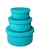 TERRIFI 100% Silicone Food Storage Containers, Set of 3 Silicone Bowls with Lids Set, BPA Free, Food Safe Grade, Reusable, Microwave Dishwasher Freezer Safe, Small, Medium, Large, Green