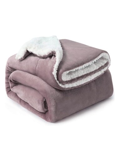 G H Sherpa Blanket King Size Twin Plush Throw Bed Blanket Flannel Fleece Reversible Lamb Blanket Warm and Plush Travel Blanket for Bed Sofa Travel Couch