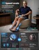 COMFIER Foot Massager CF-5324 High-Frequency Vibration with Remote Control
