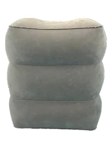 Travel Inflatable Footrest Pillow Deep Gray