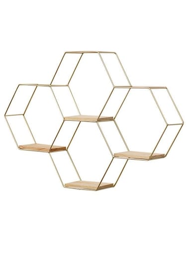 Creative Wall Storage Rack Hexagonal Combination Shelf