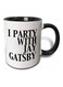 I Party with Jay Gatsby Two Tone Mug Black/White