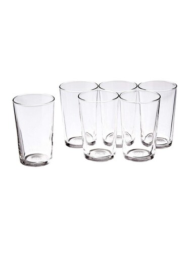 6-Piece Unie Clear Tumbler Set 0.28Liters
