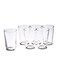 6-Piece Unie Clear Tumbler Set 0.28Liters