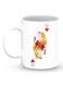 Premium Queen Of Hearts Designer Mug White/Yellow/Red