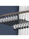 Pants Hangers,10 Pack Adjustable Skirt Hangers Metal Pants Hangers, Heavyduty, Non Slip Slimline, Space-Saving Skirt Holders with 360 &Acirc;&deg; Swivel Hooks, Adjustable Clips, Trouser Hangers