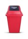 EK Bins Quadrate Garbage Bin 60L Red