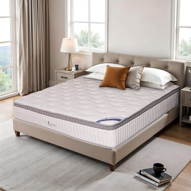 Total Comfort Sydney Mattress   25cm Thick   Euro Top   Pocket Springs  (Super King 200x200x25 cm)