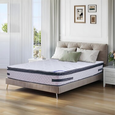 Total Comfort Edinburgh Mattress   30cm Thickness   Memory Foam   5-Zone Support System   Motion Isolation   No Turn Design   Pillow Top (Queen 150x200x30)