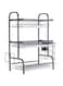 VIO&reg; 3 Tier Dish Drying Rack for Kitchen Counter Shelf with Water Drain Tray Tableware Utensil Cutting Board Holder Large Capacity Rustproof Durable Organizer Storage 63.2x26.8x13.8cm Black