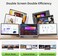 14" Triple Laptop Screen Extender, One Cable USB-C Portable Monitor, FHD 1080P Ultra-Thin Lightweight Triple Screen for 13&ndash;17" Laptops, Plug &amp; Play with Windows Mac ChromeOS Android Switch