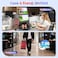 Quad Laptop Screen Extender, 15.6" FHD 1080P Triple Portable Monitors, One-Button Combine to 30" Wide Display, One Cable Connection with Driver, Compatible with Windows &amp; Mac