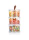 TERRIFI Decorative Round Storage Jars with Lids, 3 Tier Clear Stackable Snack Containers Candy Jar Bathroom Canister with Lid Candy Jar Biscuit Box Containers for Cookie, Dry Foods, Nuts, Coffee Bean
