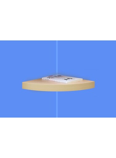 Feelings Wall Floating Shelves   Wall Mounted Shelf   Trophy Stand Shelf   Corner Shelf For Bedroom, Living Room, Bathroom, Home Room Decor - 29X29 CM(Biege)