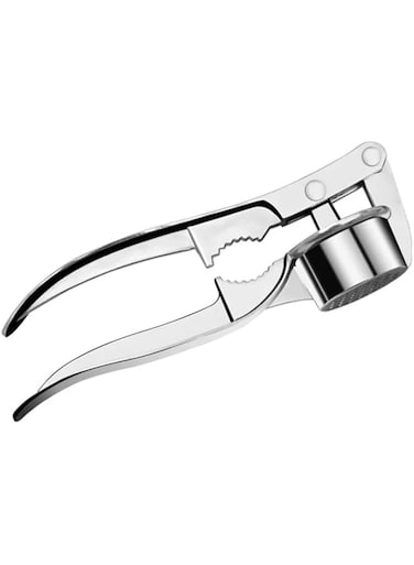 Garlic Presser, Stainless Steel Garlic Peeler Squeezer Tool, Nutcracker 3 in 1, Kitchen Gadgets Garlic Mincer Chopper Garlic And Ginger Crusher