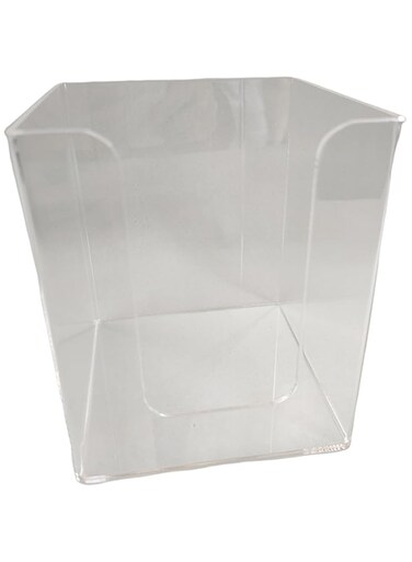 Rattleware Clear Acrylic Cup Lid Holder for Home, Kitchen, or Commercial Use - Premium Heavy-duty Plastic - Sleek &amp; Compact Countertop Storage Organizer Must-Have Restaurant Supplies (4.25&Prime;x4.25&Prime;x5)