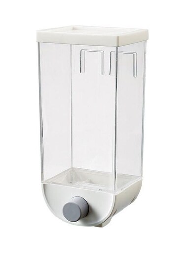 Plastic Fresh Keeping Sealed Storage White/Clear 12x9.8x26cm