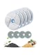 TBC PET 4 Pack Cat Water Fountain Filters, Cirfifth Triple Filtration System Cat Fountain Filter Replacement for 88oz/2.6L Automatic Cat Fountain