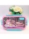 Stainless Steel Bento Lunch Box for Kids, BPA-Free Leak-Proof Children Food Containers with 2 Compartments, School Students Daycare Lunches/Snack Container (pink)