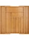 Expandable Bamboo Cutlery Tray Drawer Organizer Utensil Knife Silverware and Flatware Holder Closet for Spoons Forks Knives (38x28)