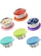 MostNow 6Pcs Stainless Steel Snack Container, 1.6oz Leak-Proof Lunch Boxes with Silicone Lids, Portable Reusable Metal Food Organizer,Floral Pattern Lid,Portable Snack Containers (Round)