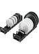 Excefore Dish &amp; Bowl Organizer Rack, 2 Pack Space Saving Bowl Dish Drying Racks for Cabinet Shelf Organizer, Large Dish Drainer Non-Slip Rustproof Dish Holder Dish Stand for Cabinet Counter Cupboard