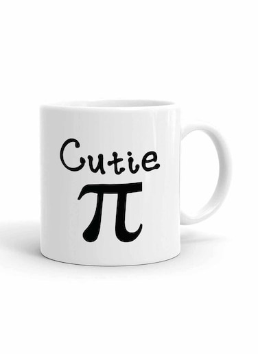Your Wall Cutie Pie Funny Math Quote Printed Ceramic Coffee Mug 325ml, Perfect Gifting by Spoil Your Wall