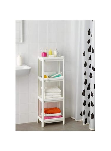 Blueberry Vesken Shelf Unit 36X100cm White