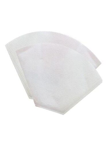 -Piece Coffee Paper Filter White 20grams