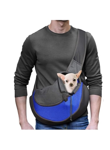 COOLBABY Pet Carrier Carrying Cat Dog Puppy Small Animal Sling Front Carrier Mesh Comfort Travel Tote Shoulder Bag Pet Cross body Bag