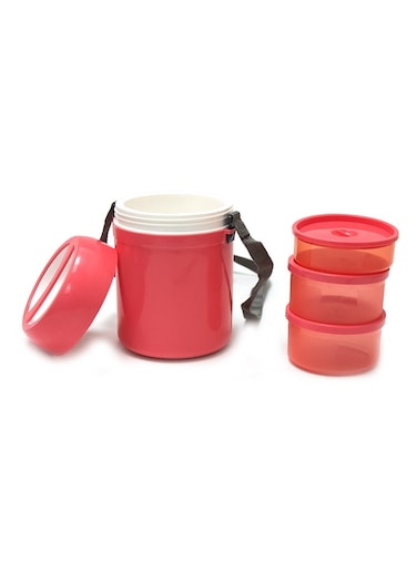 Easy Meal 3 Tier Lunchbox with Carrying Rope Leak Proof BPA Free Portable Box for School &amp; Picnic