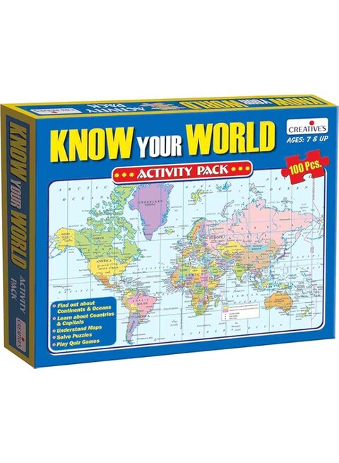 Creative&#39;s Know Your World - An Activity Pack Puzzle  0721