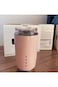 كوب قهوة للسفر من سميج، سعة 240 مل، معزول بغطاء مانع للتسرب، كوب قهوة يدوم طويلاً (وردي)