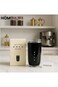 Smeg travel coffee mug, 240ml capacity, insulated with a leak-proof lid, a long-lasting coffee mug (Black)