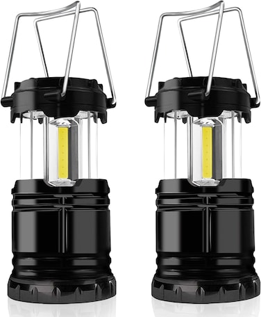 LED Outdoor Camping Light, 2 Packs Mini Portable Tent Emergency Lamp, Stretchable Hanging Tent Lights with Foldable Hook, Survival Kit and Gear for Emergency, Hiking, Camping Essentials, Hurricane