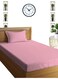 Pastel Pink Striped Fitted Sheet Sets Cotton 2 Piece Set Deep Pocket 100x200+15cm