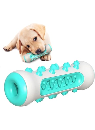 Dog Chew Toys, Indestructible, Teething Toys for Puppies, Dog Treat Toys, Interactive Toys, Chewing Bones for Medium/Small Dogs, Blue
