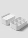 Plastic Storage Case with Lid &acirc;&euro;&ldquo; Multi-Purpose Stackable Organizer for Home, Office, Kitchen, or Bathroom (22 x 15 x 6.5 CM)
