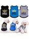 Azonee Dog Clothes for Small Dogs, 3Pack Dog Shirts Soft and Breathable Puppy Dog Shirts with Letters for Pet Dogs, for Chihuahuas Yorkies Cats Outfits for Cats Boy Girl Female Male Dogs (M Size)