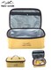 outside Large Thermal Insulated Lunch Bag &acirc;&euro;&ldquo; Khaki 30&Atilde;&mdash;20&Atilde;&mdash;10 cm, Portable Food Storage Tote for Office, School, Picnic &amp; Travel, Waterproof, Easy to Clean, Keeps Food Fresh &amp; Warm, Ideal for Men &amp; Women